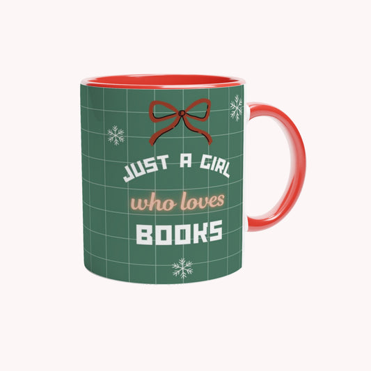 Custom Christmas Book Lover Mug