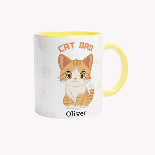 Cat Dad - Personalized Custom Mug