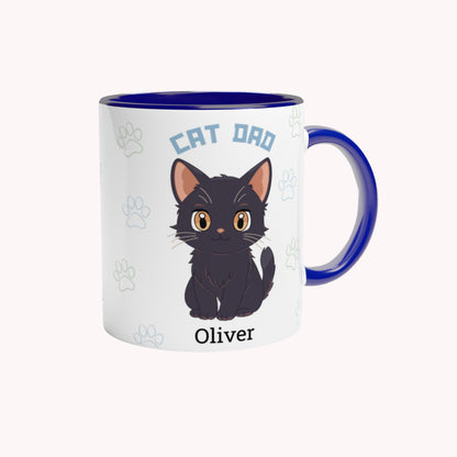 Cat Dad - Personalized Custom Mug