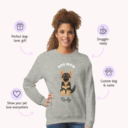 Dog Mom - Personalized Custom Sweatshirt