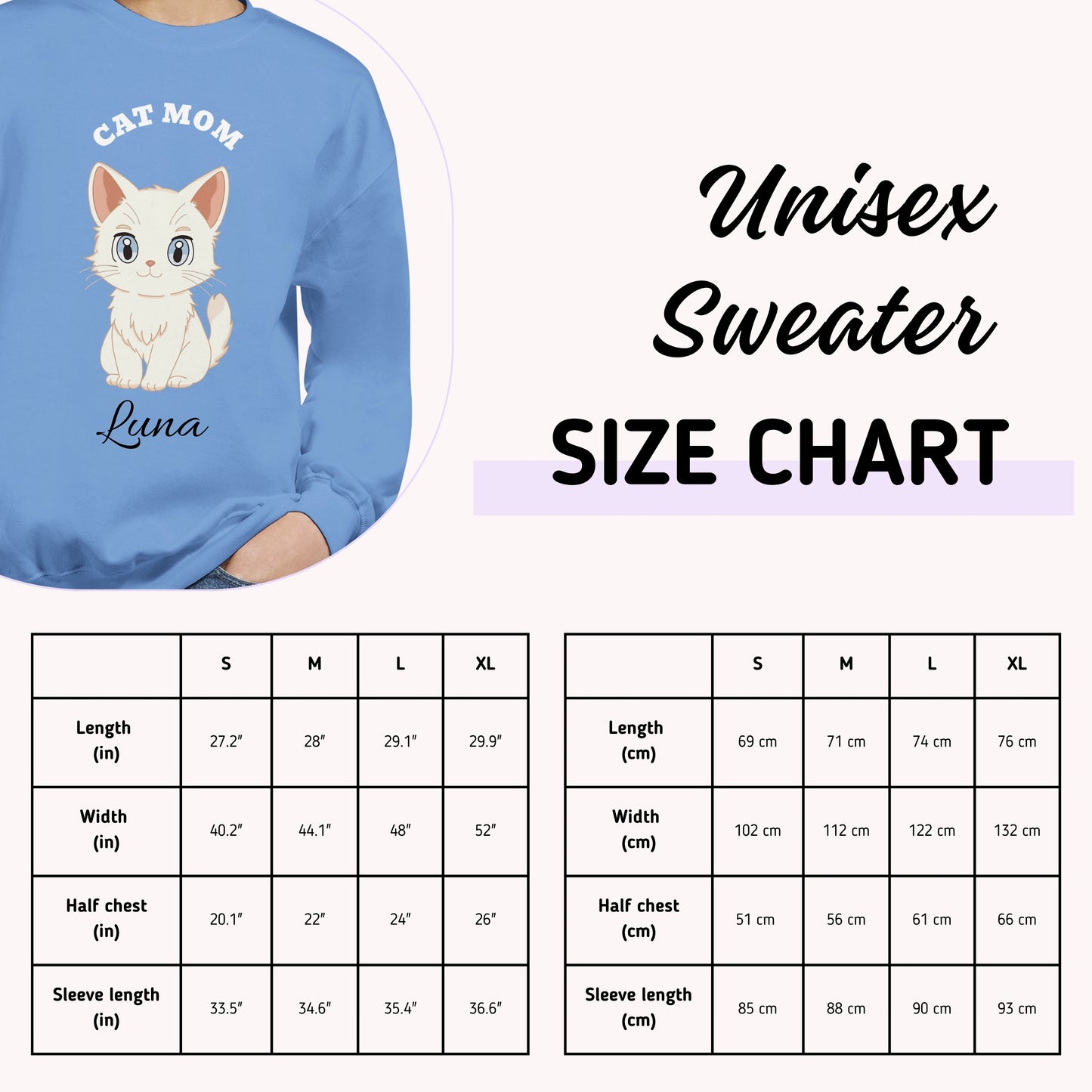Cat Mom - Personalized Custom Sweatshirt