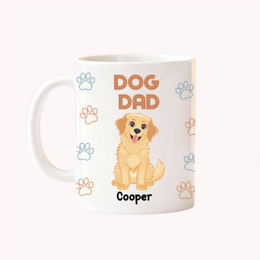 Dog Dad - Personalized Custom Mug