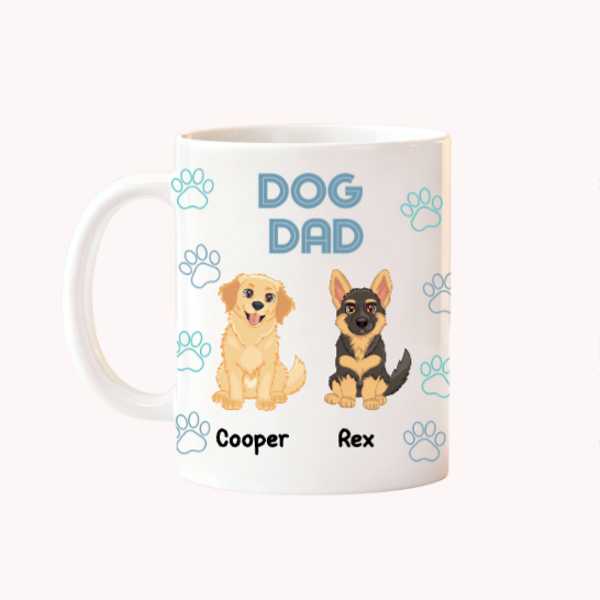 Dog Dad - Personalized Custom Mug