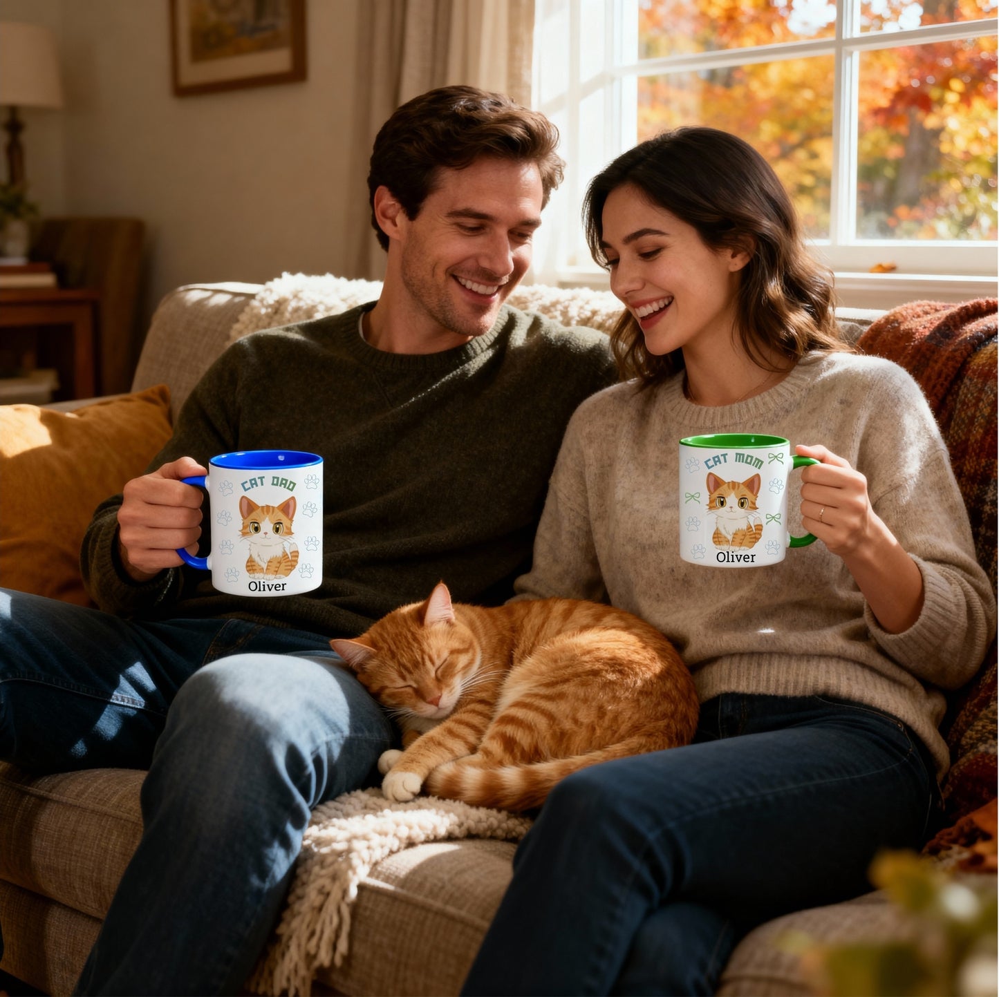 Cat Mom - Personalized Custom Mug