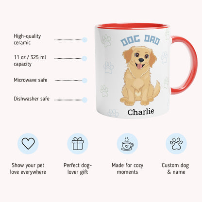 Dog Dad - Personalized Custom Mug