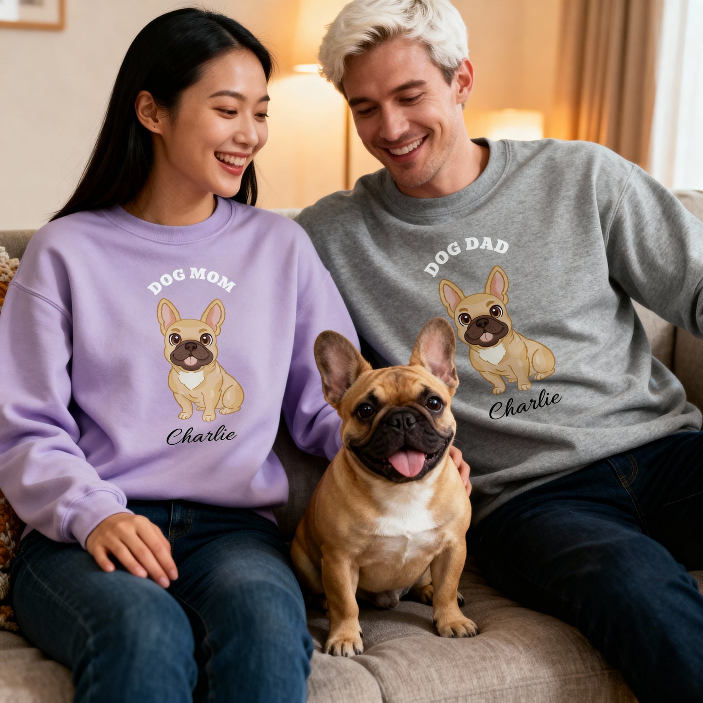 Dog Dad - Personalized Custom Sweatshirt
