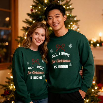 Custom Christmas Book-Lover Sweater